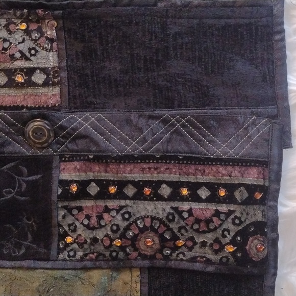 Robin Clayton Designs Int. Vintage patchwork jacket sz S-M - Picture 15 of 16